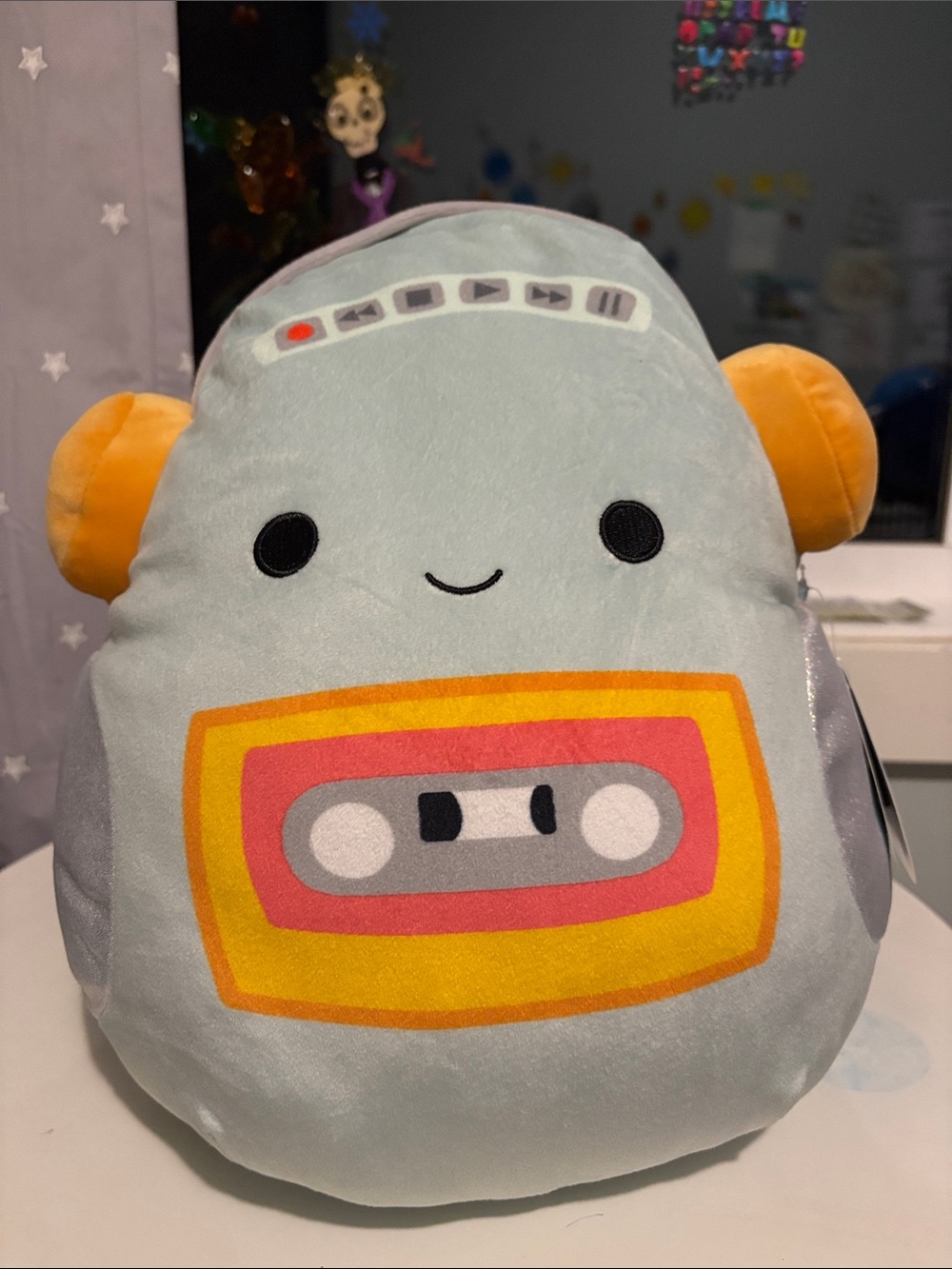 NWT Squishmallows Casja Cassette Walkman 12”